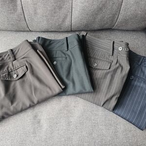 Men's Classic Fit Pants - Black, Gray, and Brown